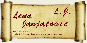 Lena Janjatović vizit kartica